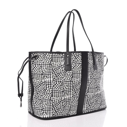 MCM Visetos Large Liz Reversible Shopper Tote Black 7 of 16