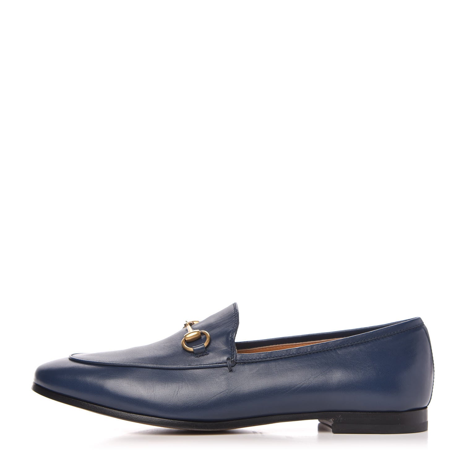 Gucci Malaga Kid Womens Jordaan Loafers 38.5 Blue Agata 1 of 10