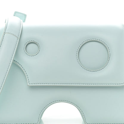 Off-White Calfskin Burrow 22 Shoulder Bag Light Blue 7 of 9
