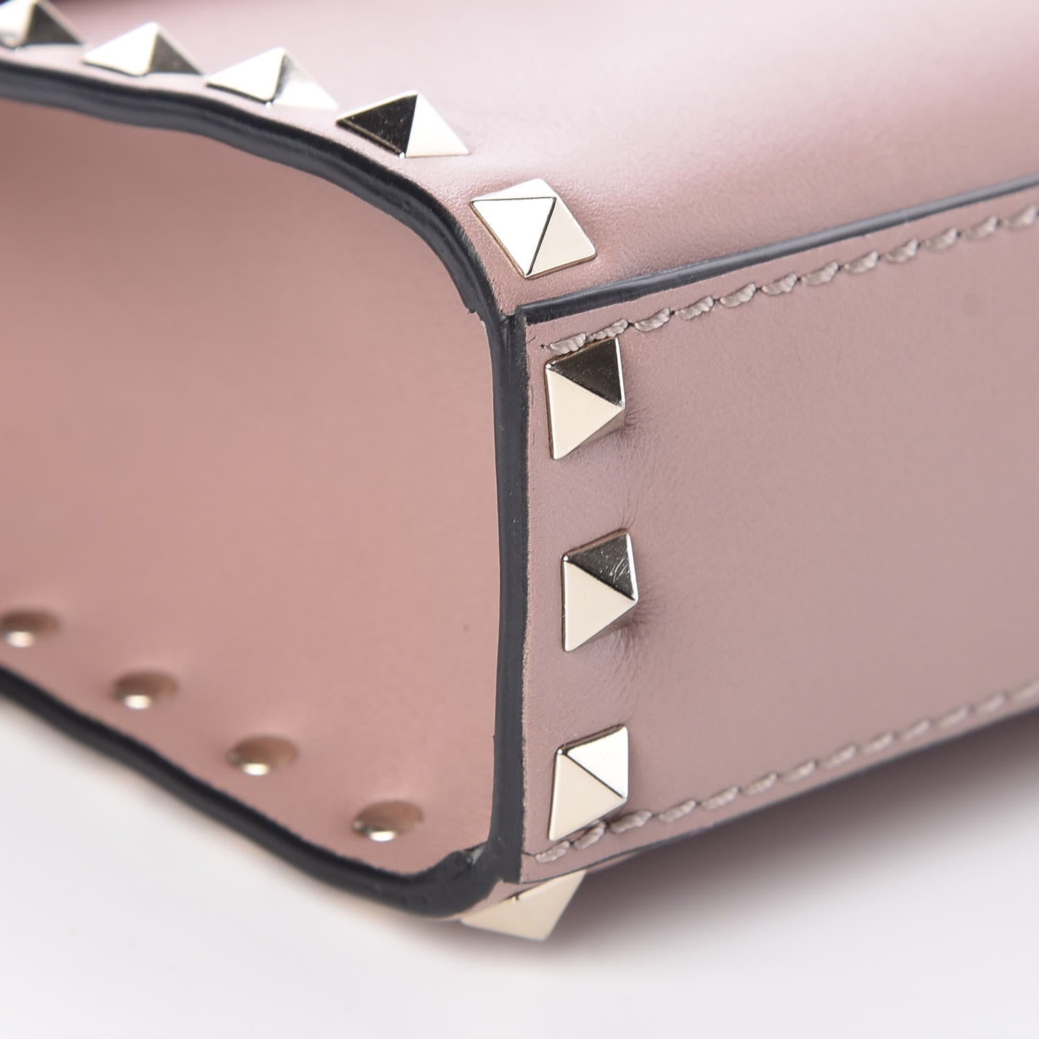 Valentino Garavani Vitello Medium Rockstud Flip Lock Crossbody Bag Poudre 8 of 9