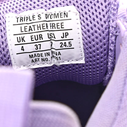 Balenciaga Fabric Mesh Clear Sole Womens Triple S Sneakers 37 Light Lilac White 7 of 14