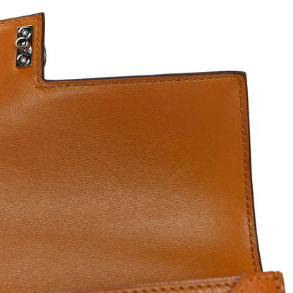 Hermes Chevre Mysore Mini Verrou Large Strap Bag Caramel 9 of 12