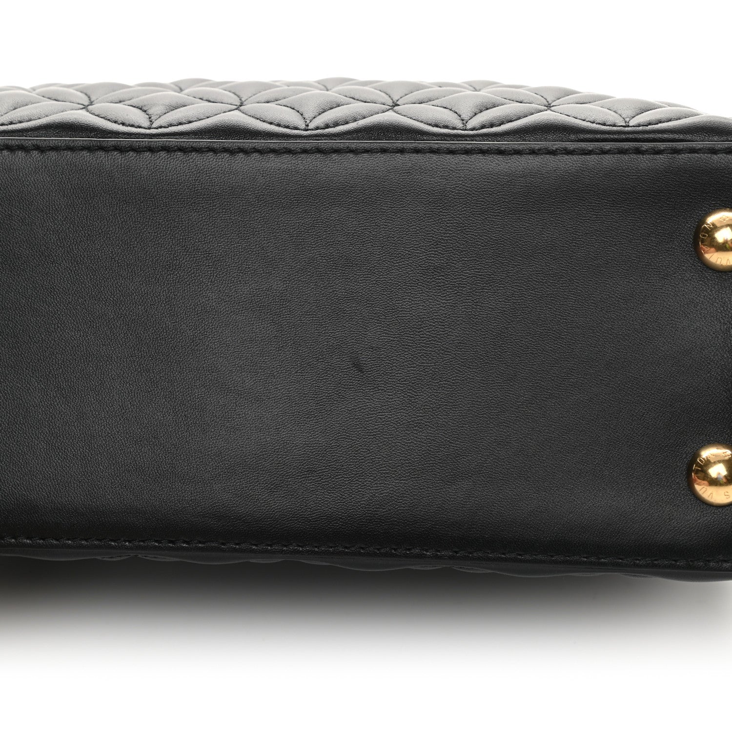 Louis Vuitton Lambskin Quilted Flower Capucines PM Black 12 of 12