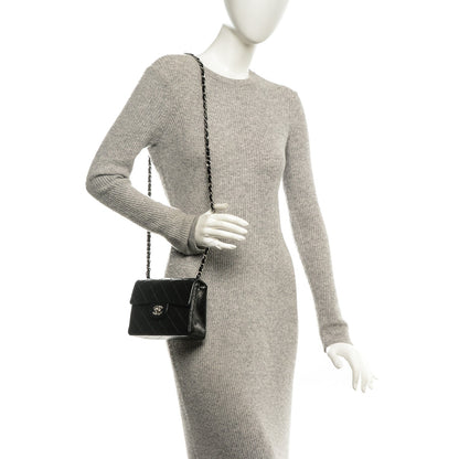 Chanel Lambskin Quilted Mini Square Flap Black 2 of 7