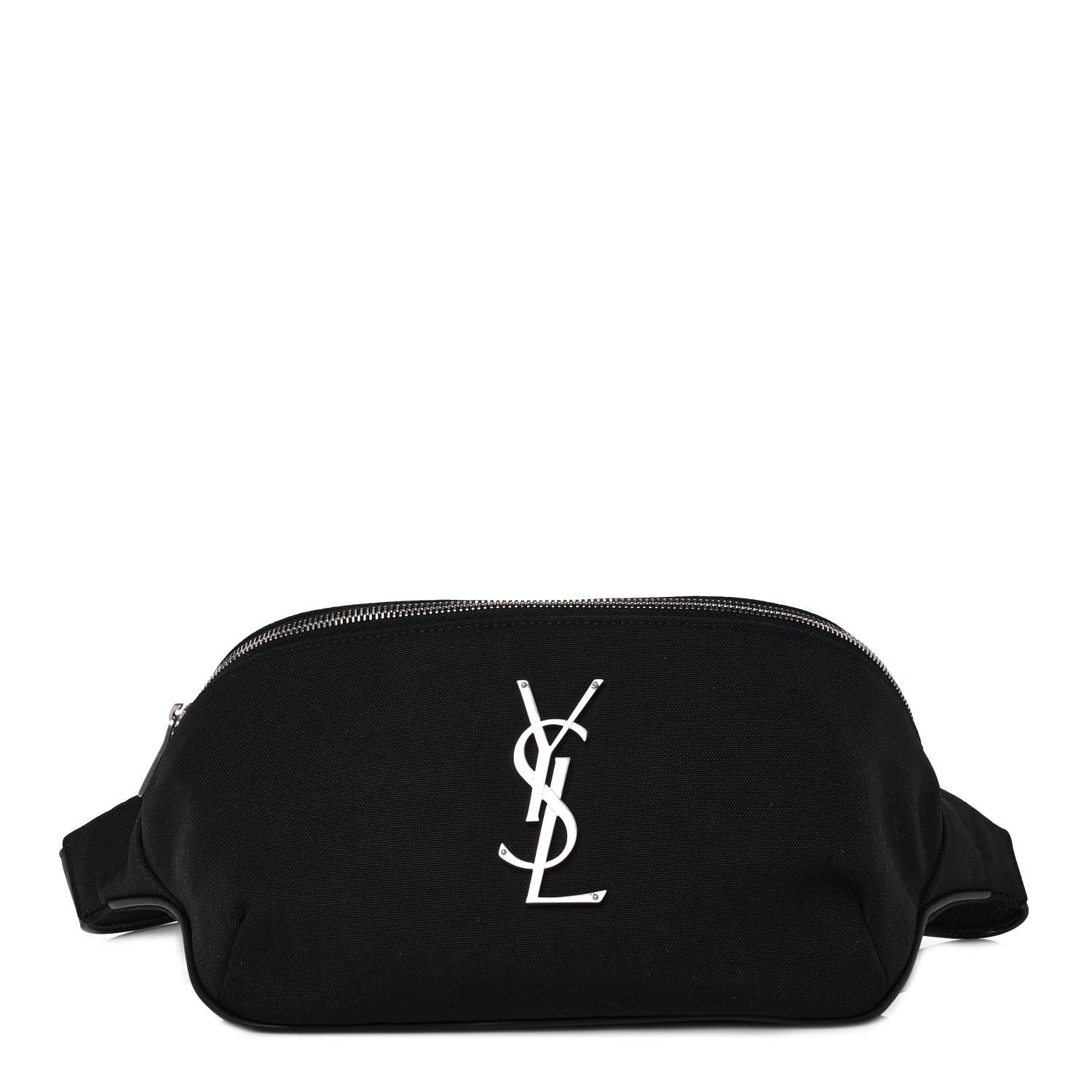 Saint Laurent Canvas Monogram Belt Bag Black 1 of 9