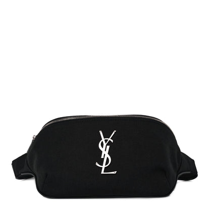 Saint Laurent Canvas Monogram Belt Bag Black 1 of 9