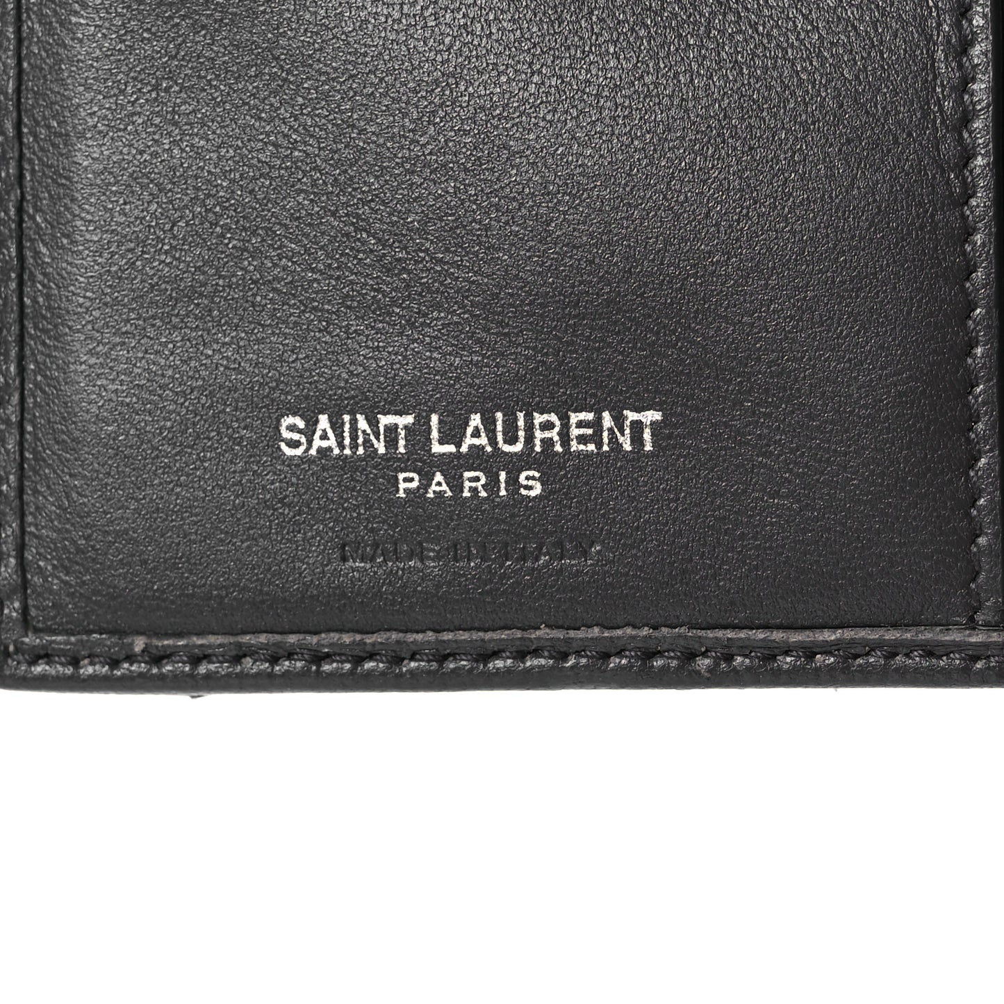 Lambskin Y Quilted Monogram Compact Loulou Wallet Asphalt