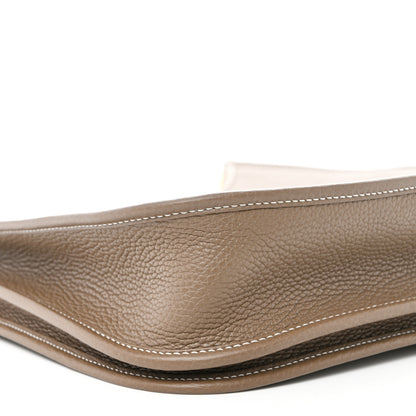 Hermes Taurillon Clemence Evelyne III PM Etoupe 9 of 11