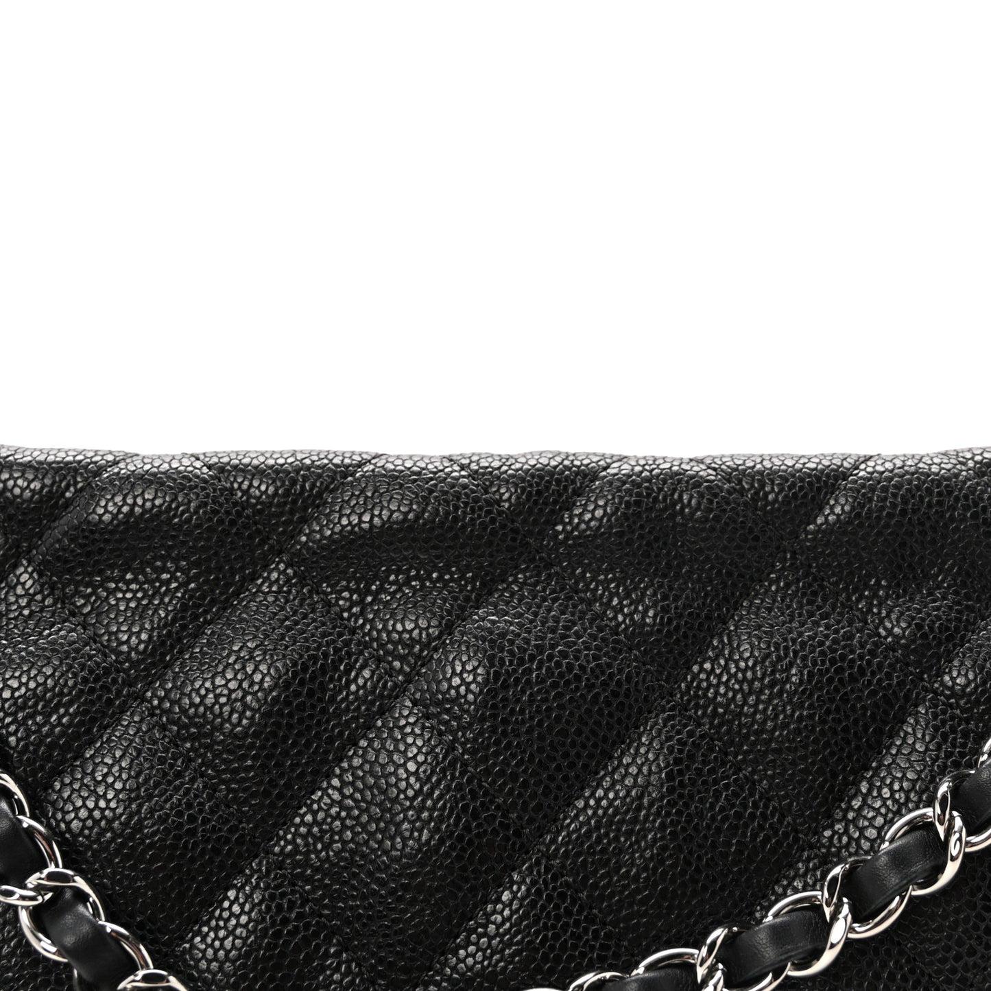 Caviar Quilted Medium French Riviera Flap Black