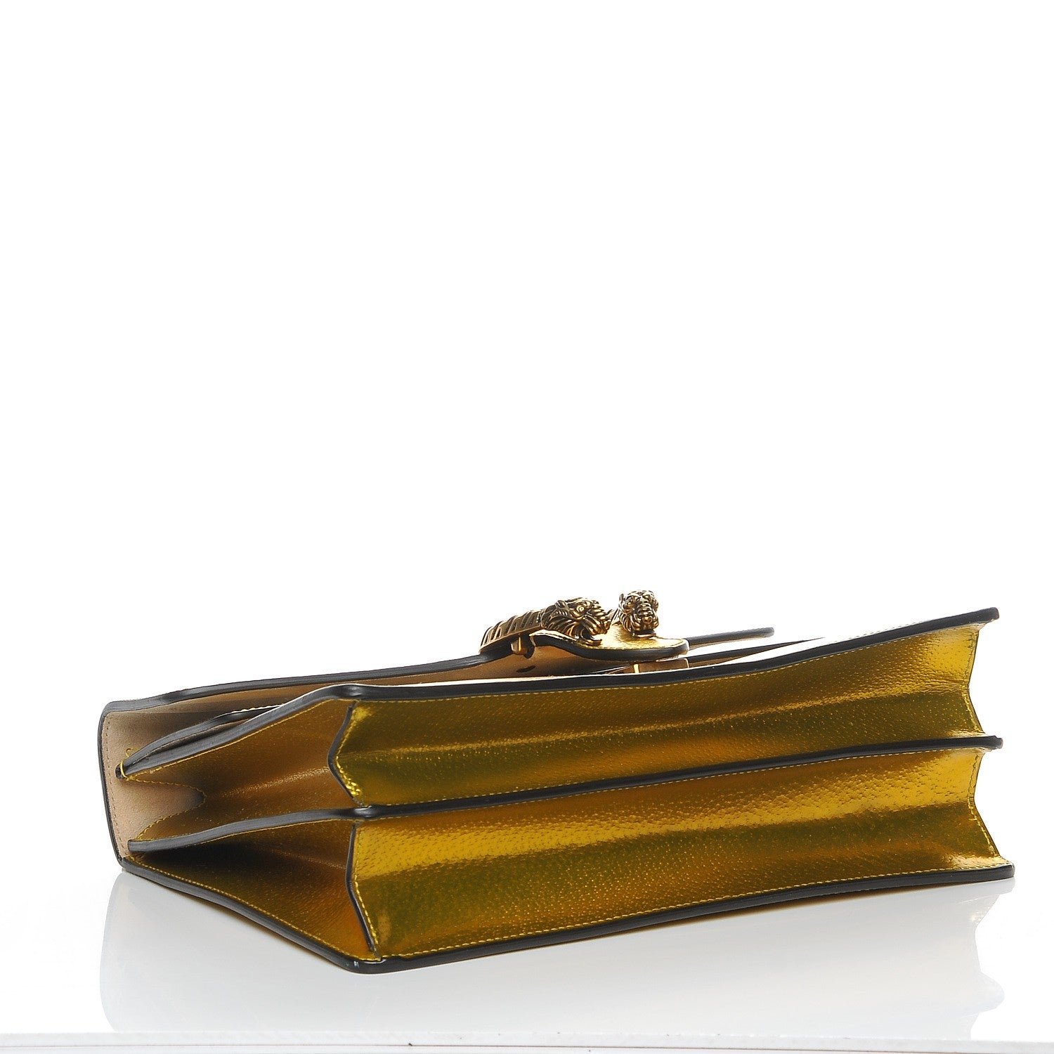 Gucci Metallic Calfskin Medium Dionysus Shoulder Bag Yellow 4 of 8