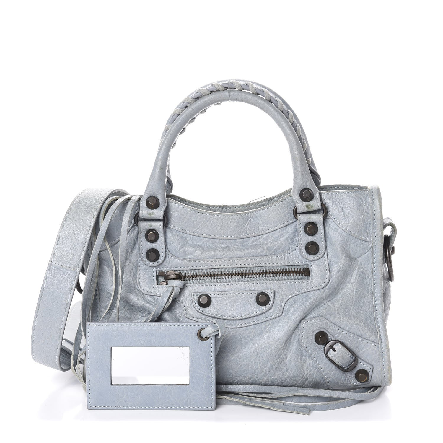 Balenciaga Agneau Classic Hardware Mini City Bleu Acier Ciel 1 of 8