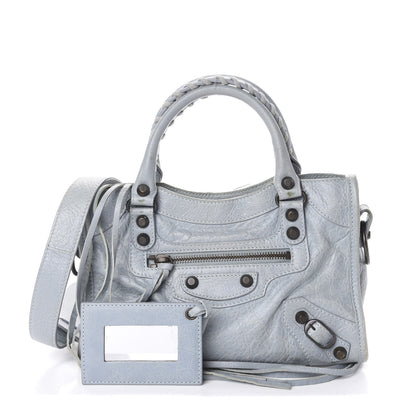 Balenciaga Agneau Classic Hardware Mini City Bleu Acier Ciel 1 of 8