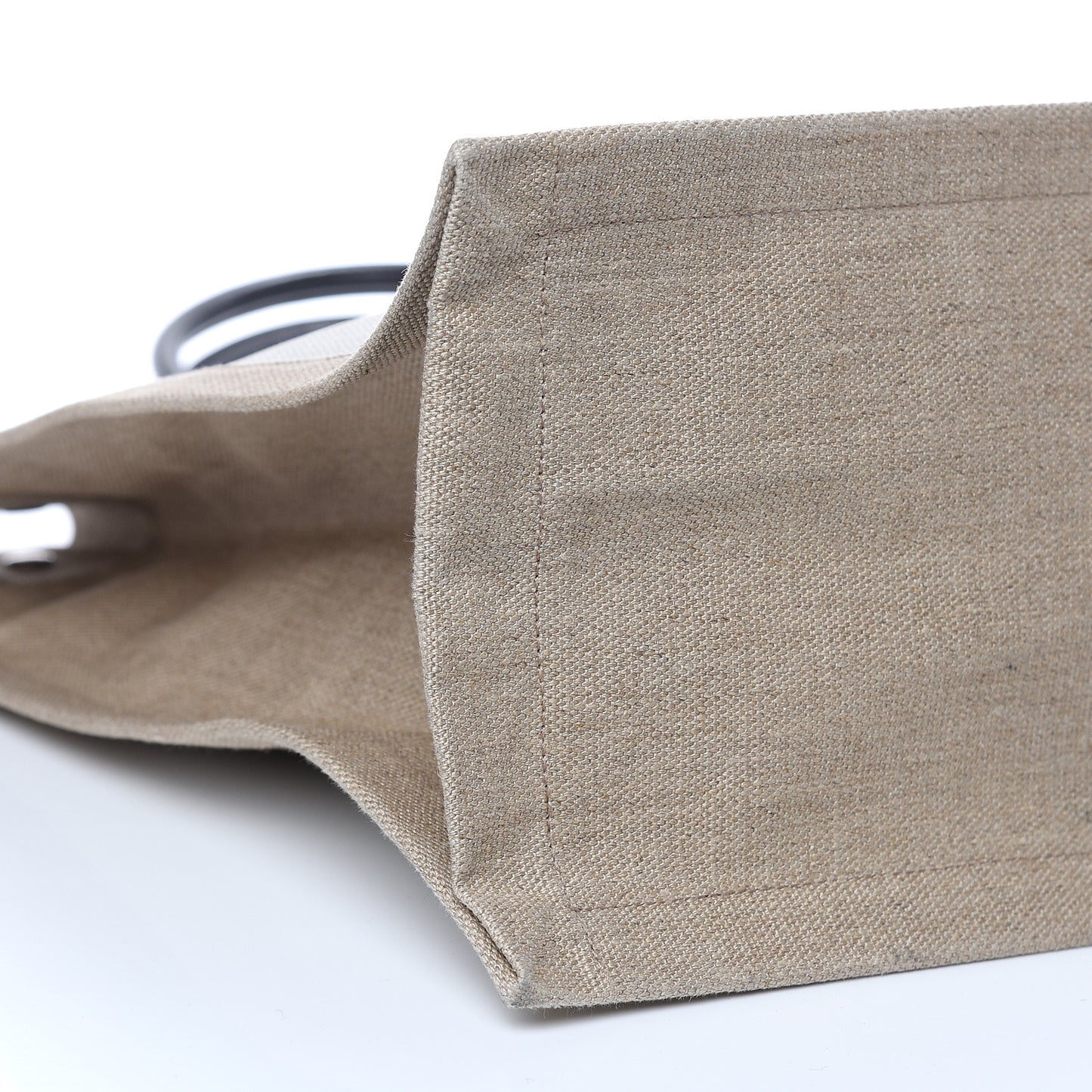 Linen Calfskin Rive Gauche Tote Optic White