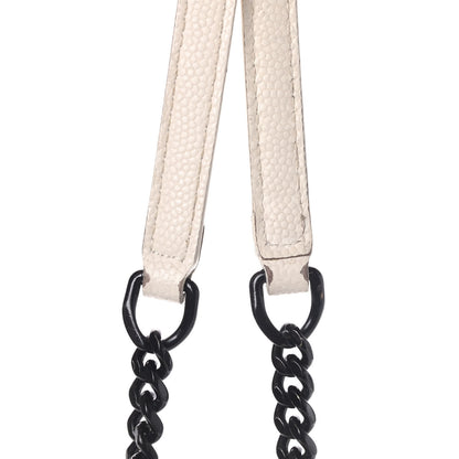 Saint Laurent Grain De Poudre Matelasse Chevron Monogram Envelope Chain Wallet White 7 of 7