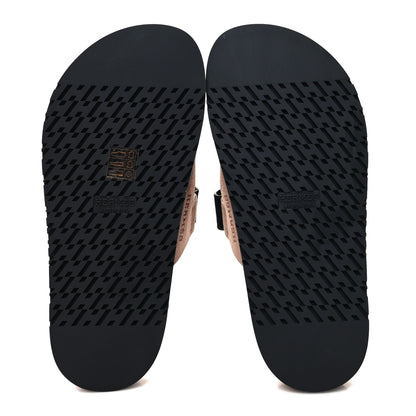 Hermes Suede Goatskin Womens Chypre Sandals 35 Rose Perle Black 5 of 9