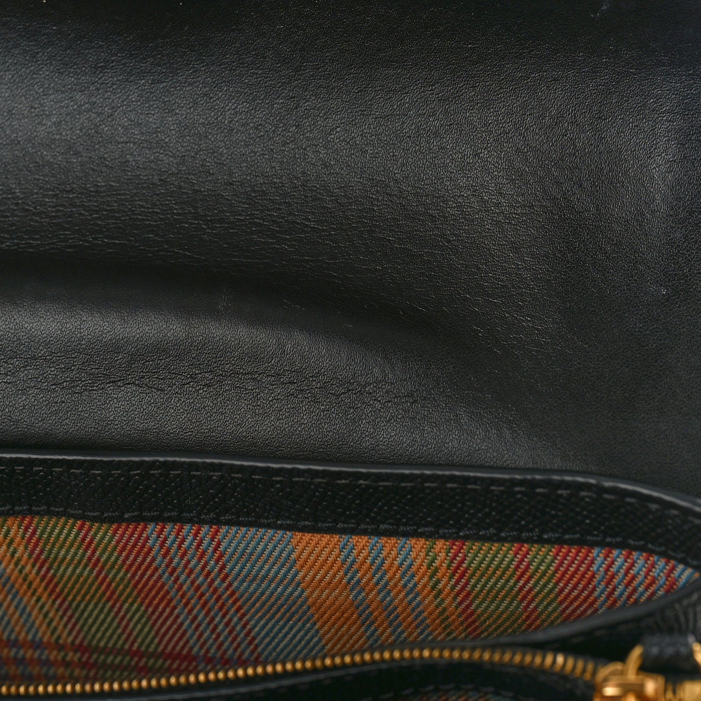 Small Classic Grain Calfskin Belted Bayswater Satchel Black