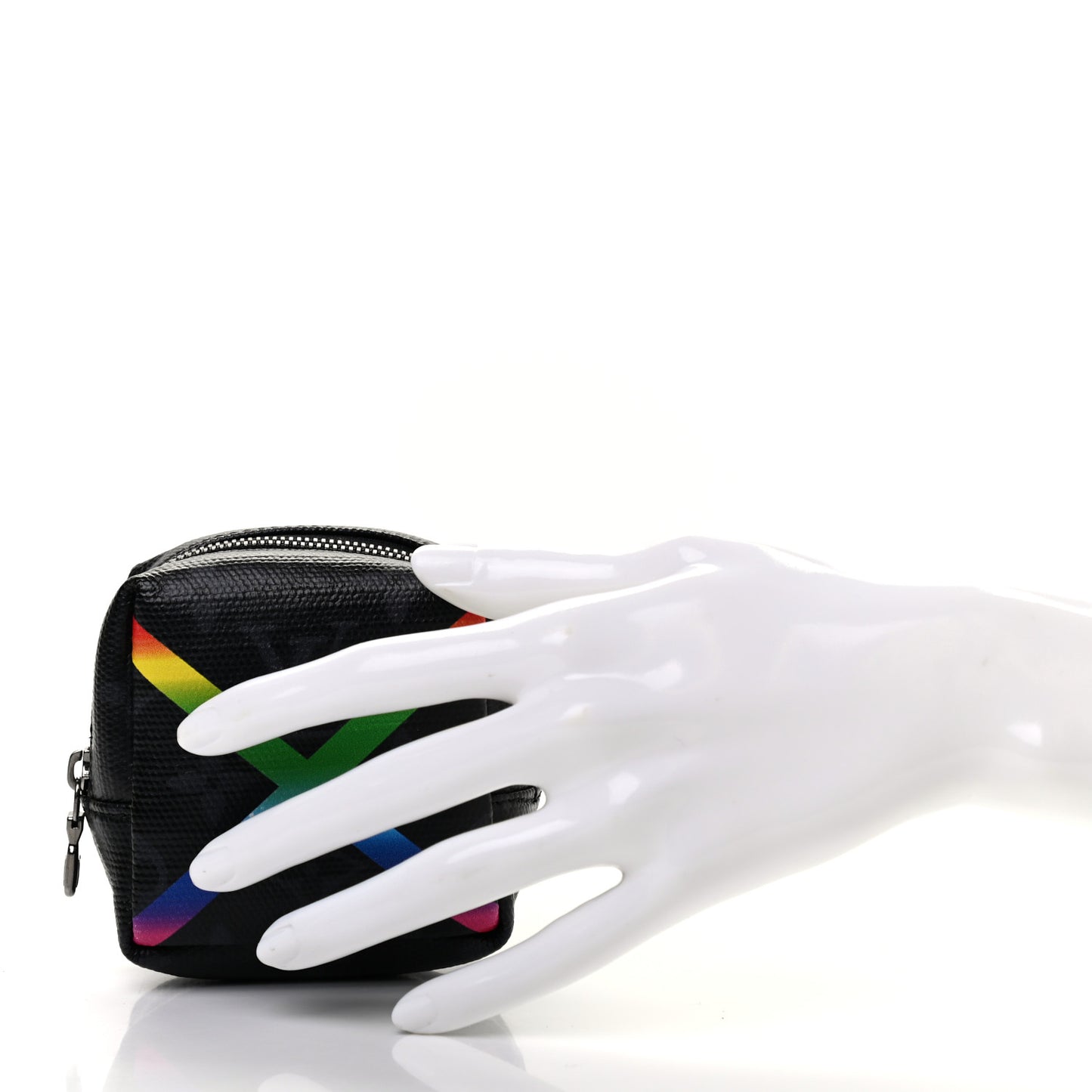 Monogram Eclipse Rainbow Box Pouch Bag Charm Key Ring