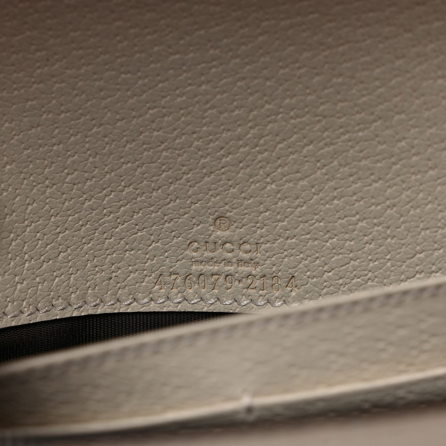 GG Supreme Monogram Web Queen Margaret Chain Wallet White