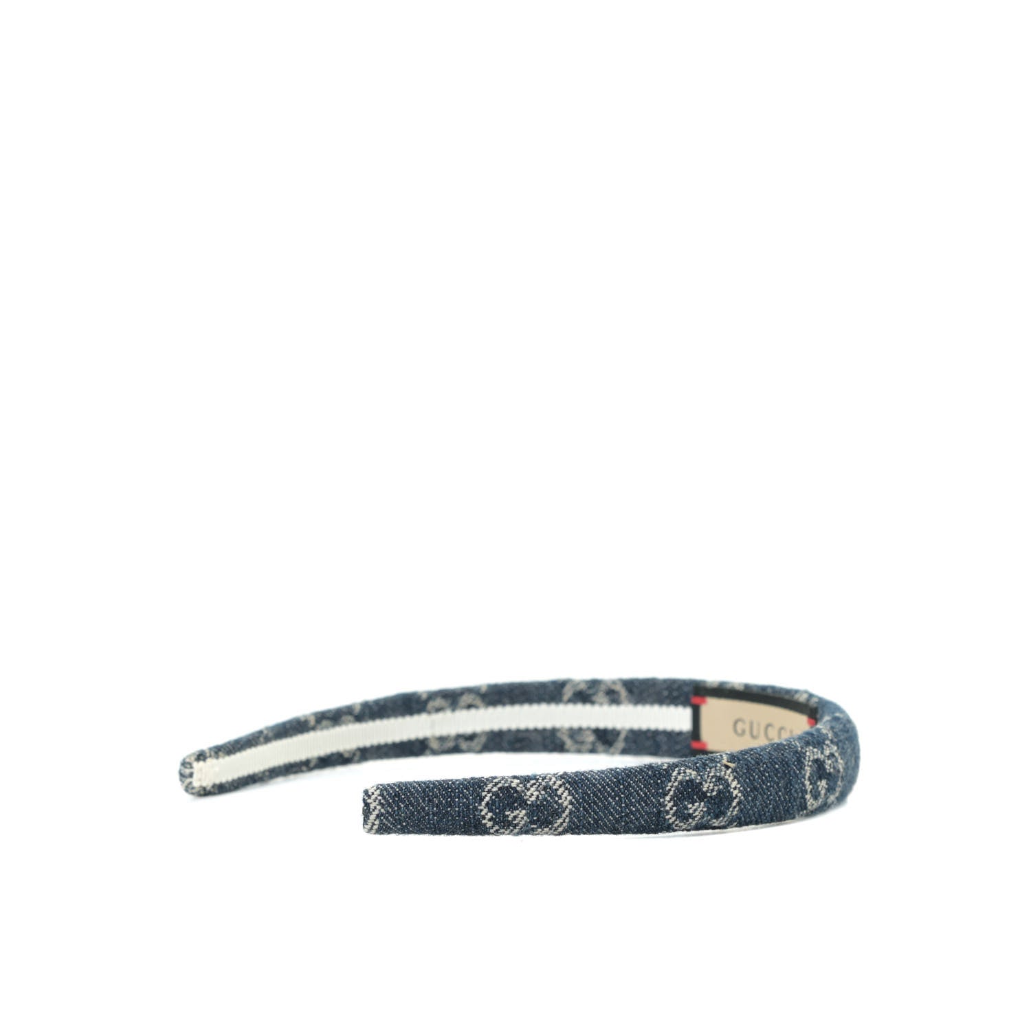 Gucci Denim Monogram Headband 3 of 7