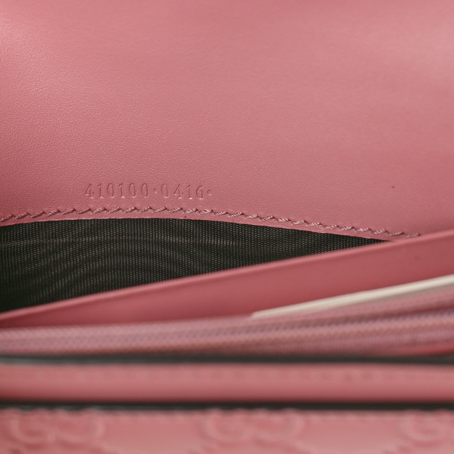 Gucci Guccissima Continental Flap Wallet Pink 7 of 10