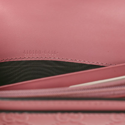 Gucci Guccissima Continental Flap Wallet Pink 7 of 10