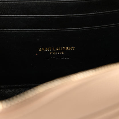 Saint Laurent Grain De Poudre Matelasse Monogram Mini Lou Camera Bag Dark Beige 6 of 13