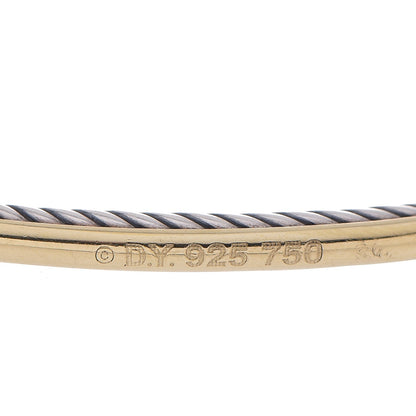 David Yurman Sterling Silver 18K Yellow Gold Peridot Confetti Bangle Bracelet 4 of 4
