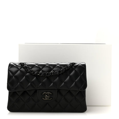 Chanel Lambskin Quilted Small Double Flap So Black 11 of 11