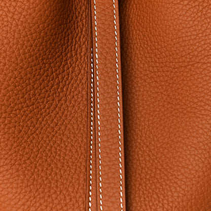 Hermes Taurillon Clemence Picotin Lock 18 PM Gold 7 of 9