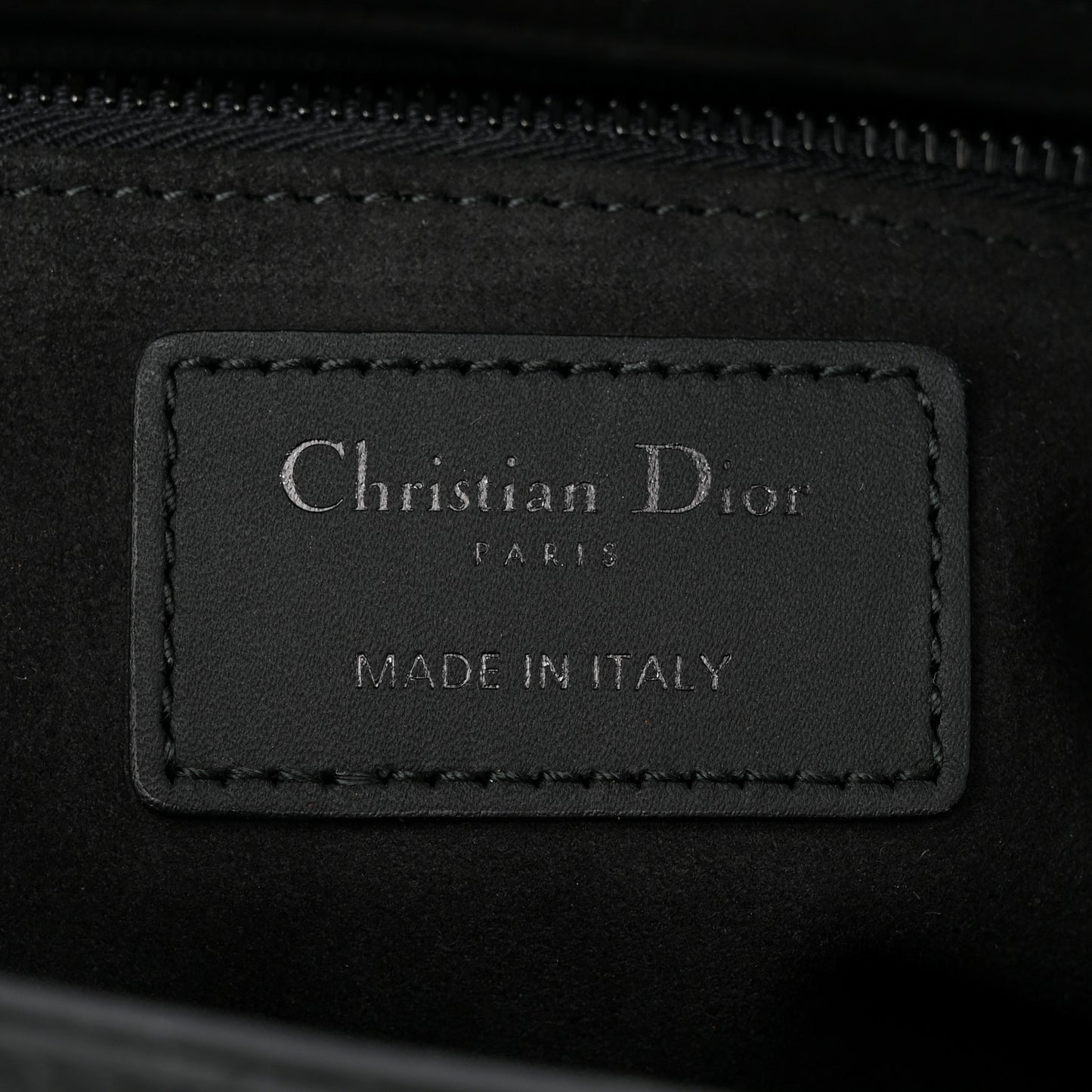 Ultra Matte Calfskin Cannage Medium Lady Dior Black