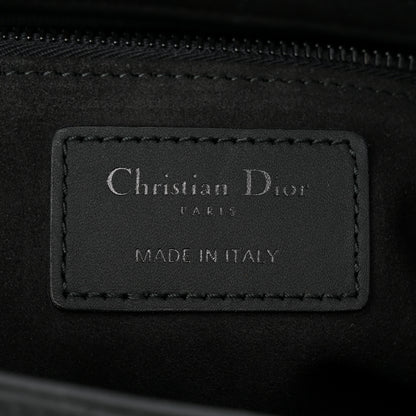 Christian Dior Ultra Matte Calfskin Cannage Medium Lady Dior Black 6 of 10