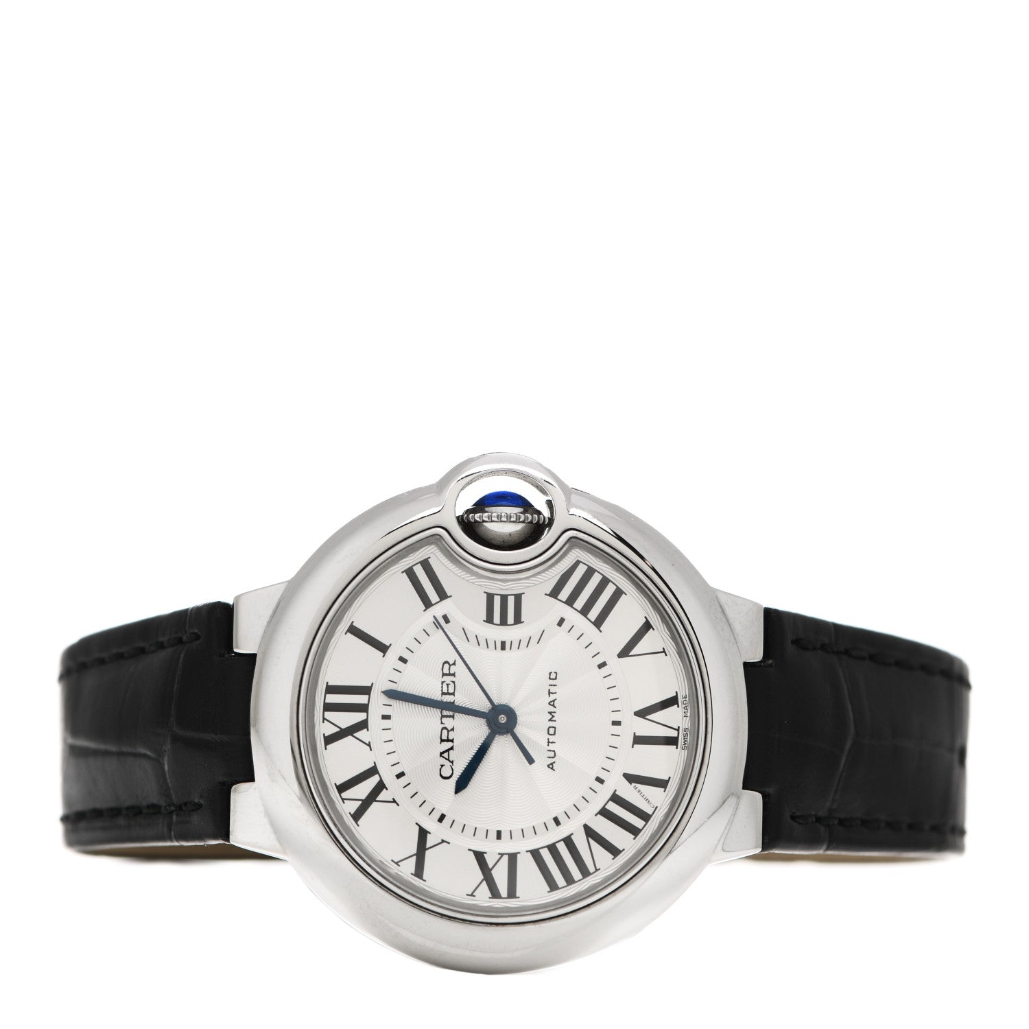 Cartier Stainless Steel Alligator 33mm Ballon Bleu De Cartier Automatic Watch 2 of 5