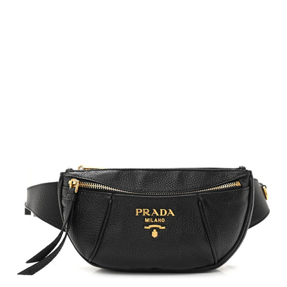 Prada Vitello Daino Small Belt Bag Black 1 of 11