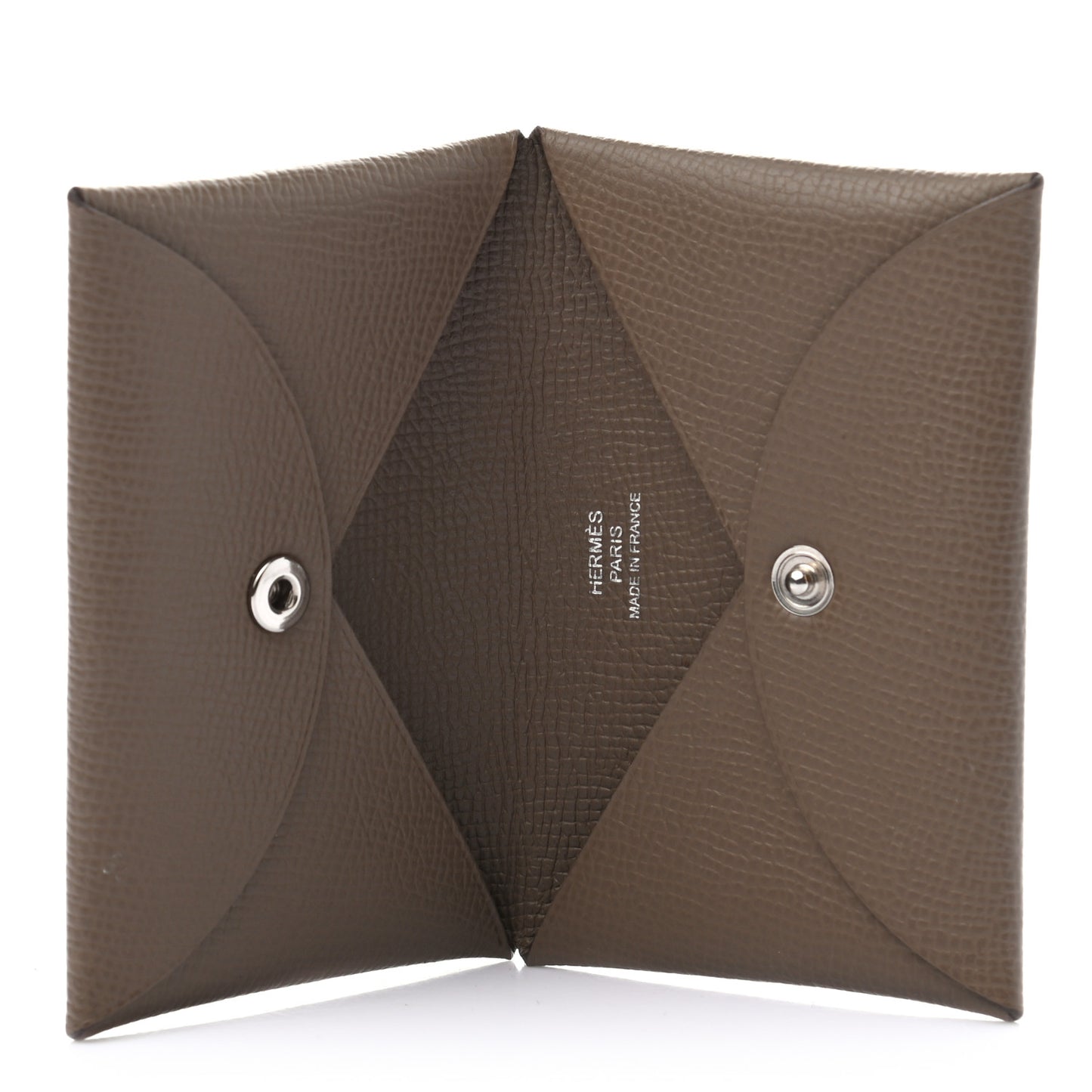 Epsom Calvi Card Case Etoupe