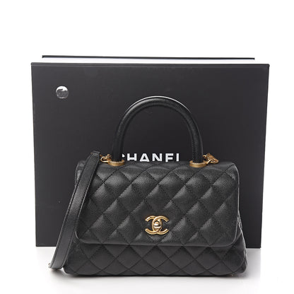Chanel Caviar Quilted Mini Coco Handle Flap Black 10 of 10