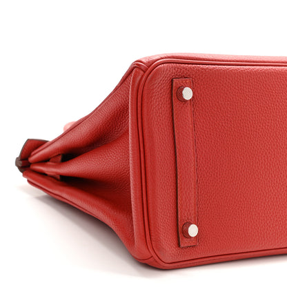 Hermes Togo Birkin 30 Rouge Casaque 10 of 11