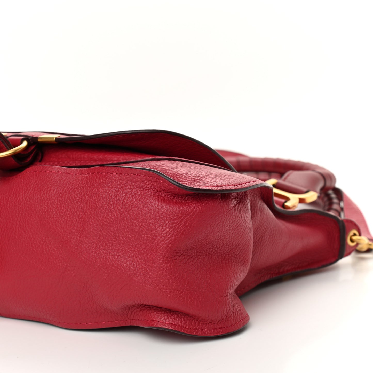 Calfskin Medium Marcie Satchel Acerola