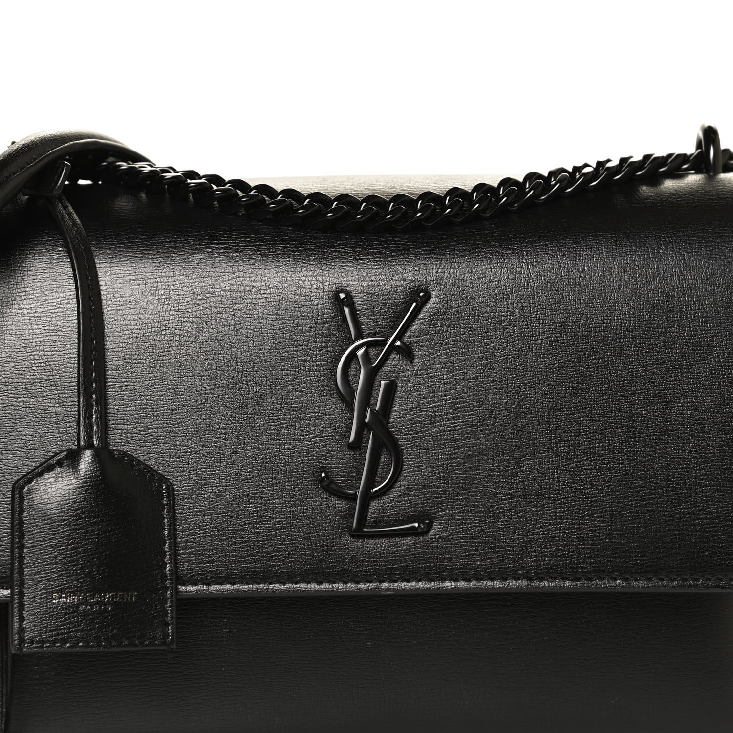Saint Laurent Calfskin Medium Monogram Sunset Black 9 of 13
