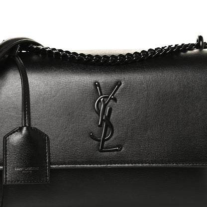 Saint Laurent Calfskin Medium Monogram Sunset Black 9 of 13