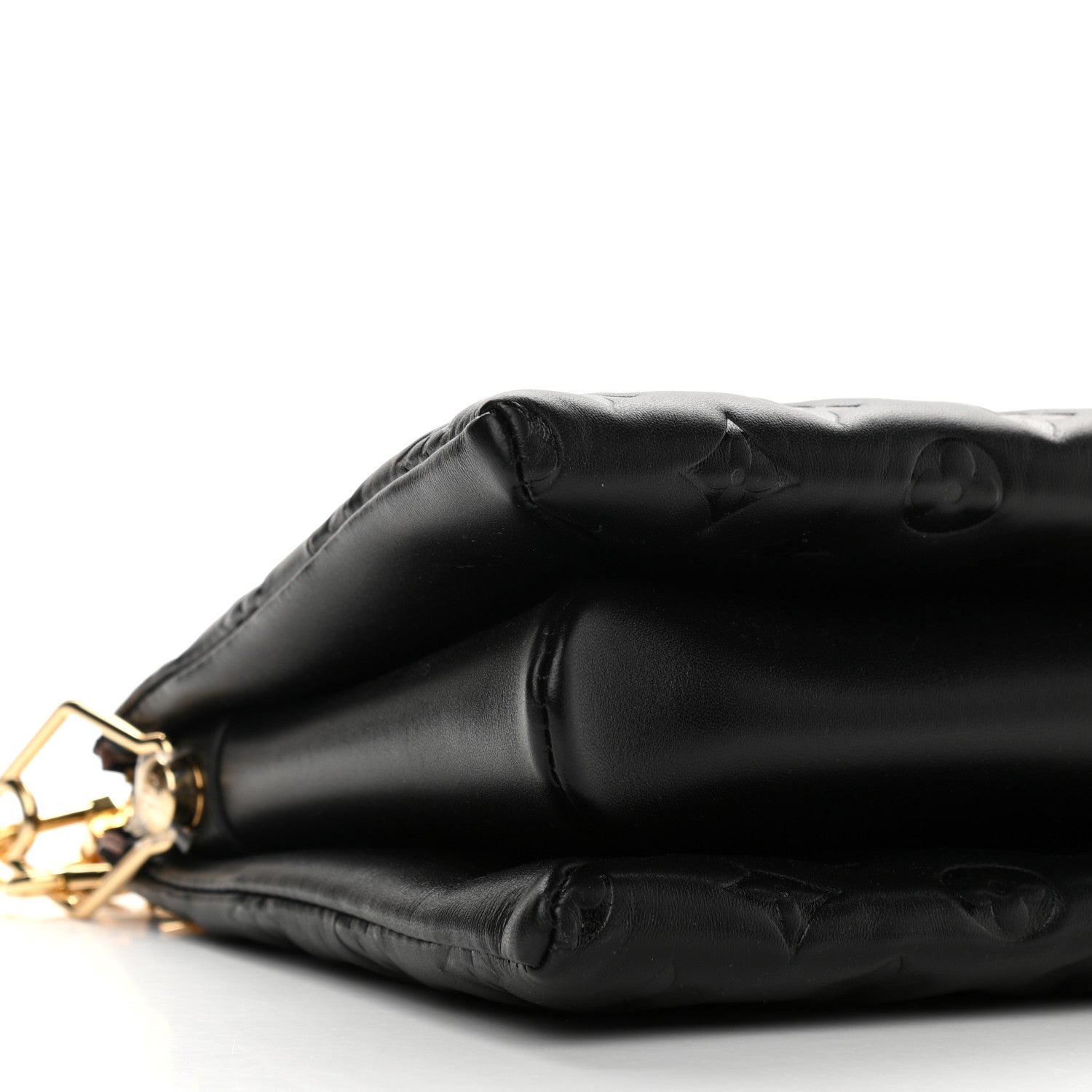 Louis Vuitton Lambskin Embossed Monogram Coussin PM Black 8 of 10