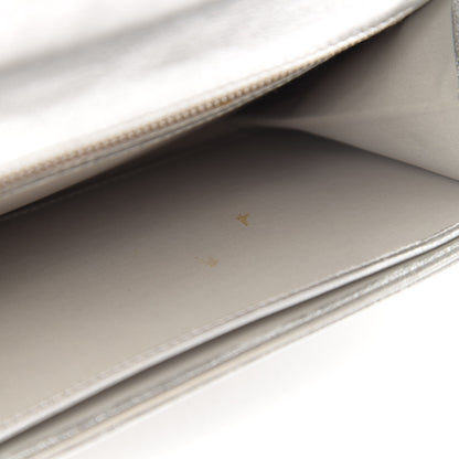 Christian Dior Metallic Patent Ultimate Wristlet Argent 8 of 11