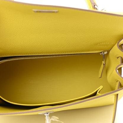 Hermes Epsom Kelly Sellier 25 Lime 5 of 11