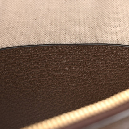 Gucci Monogram Jumbo GG Textured Dollar Calfskin Web Small Ophidia Dome Shoulder Bag Camel Ebony New Acero 6 of 12