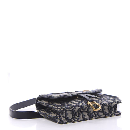 Christian Dior Oblique Saddle Belt Bag Blue 3 of 11