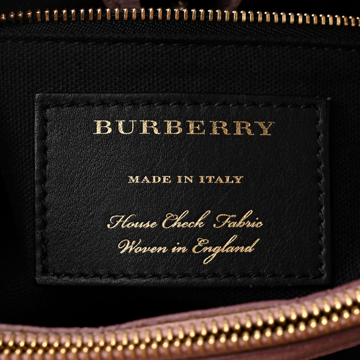 Burberry Derby Calfskin House Check Medium Banner Tote Pale Orchid 7 of 11