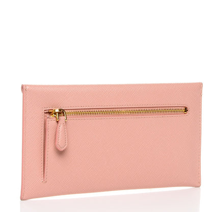Prada Saffiano Metal Envelope Wallet Orchidea 3 of 6