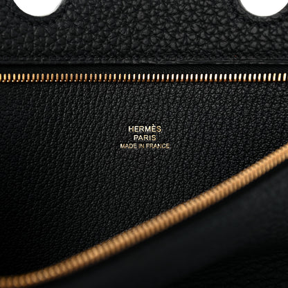 Hermes Togo Backpocket Pouch 25 Black 6 of 8