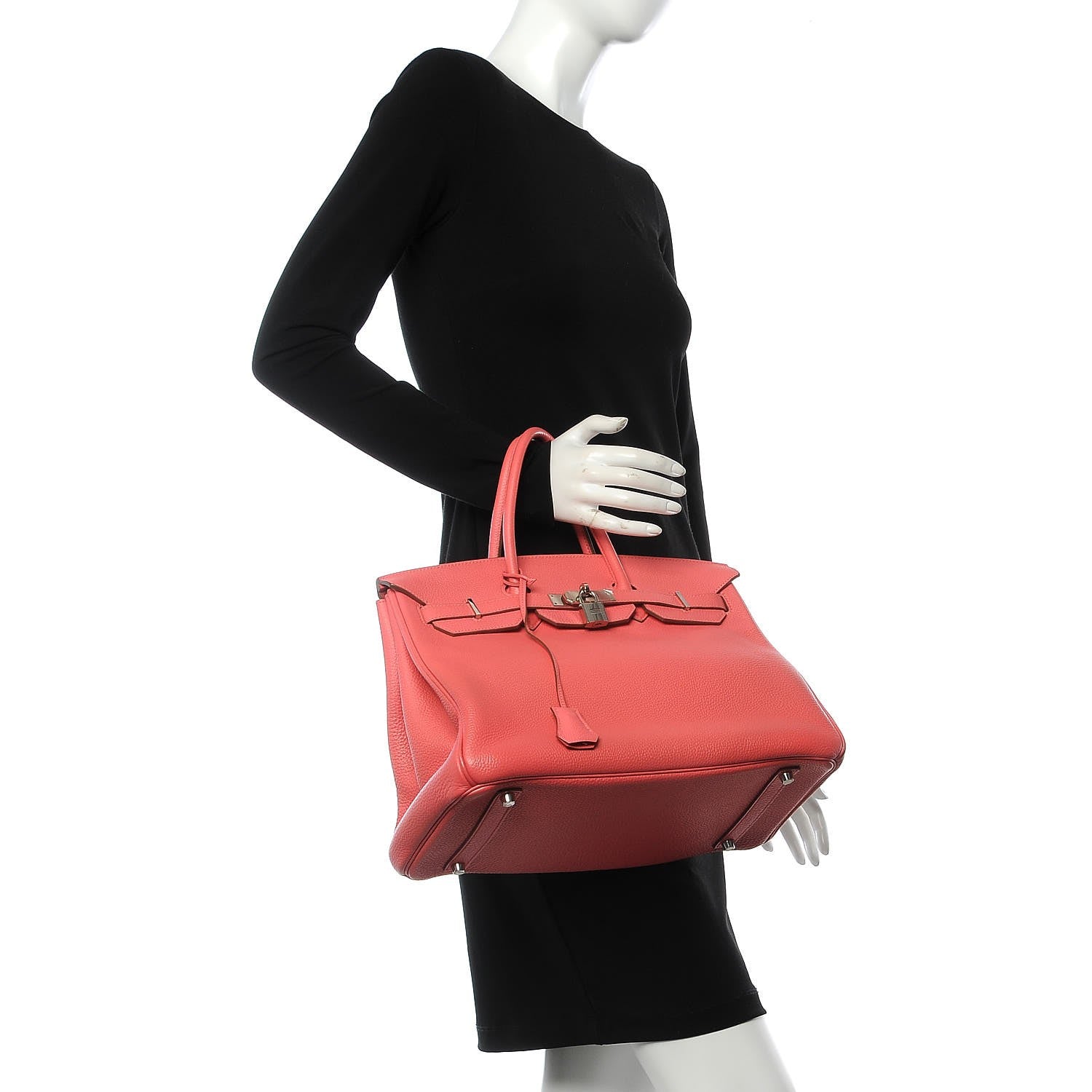 Hermes Togo Birkin 35 Rose Lipstick 2 of 41