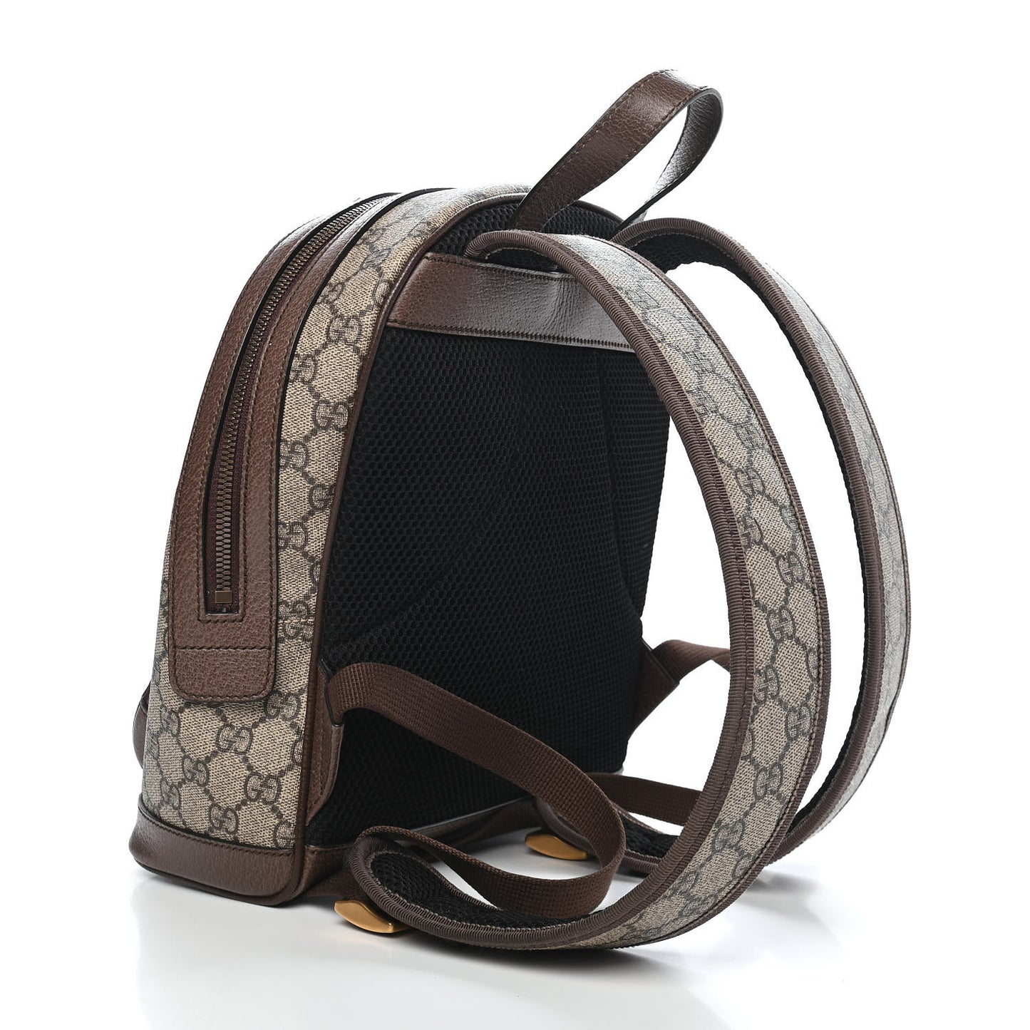 GG Supreme Monogram Calfskin Web Small Ophidia Day Backpack Beige Ebony New Acero