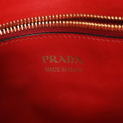 Prada Saffiano City Calfskin Medium Esplanade Rosso 6 of 9